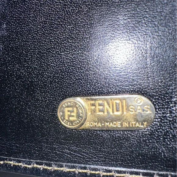 FENDI Zucca Wallet — Brown/Black — Made in Italy - Authentic Vintage ✨ - Picture 10 of 13